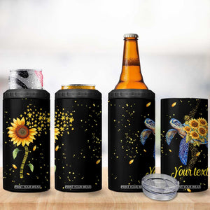 Personalized Turtle Quote 4 in 1 Can Cooler Tumbler Not All Who Wander Are Lost Design TS04 Print Your Wear