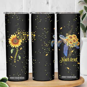 Personalized Turtle Quote Skinny Tumbler Not All Who Wander Are Lost Design TS04 Print Your Wear