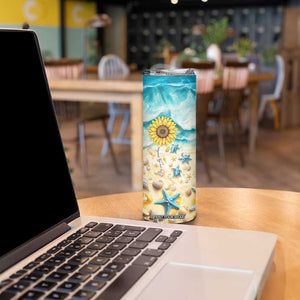 Personalized Turtle Skinny Tumbler with Artistic Oceanic Theme Design TS04 Print Your Wear