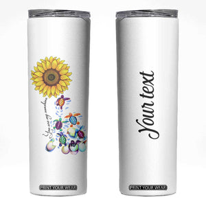 Personalized Turtle Skinny Tumbler with You Are My Sunshine Quote Design TS04 Multicolor Print Your Wear