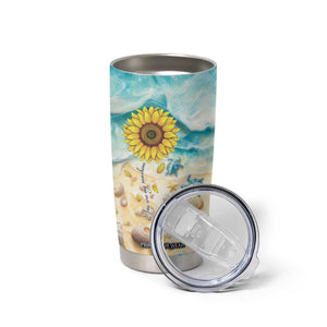 Personalized Turtle Tumbler Cup with Artistic Oceanic Theme Design TS04 Print Your Wear