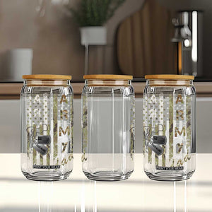 Personalized Vintage U.S. Army Dad Glass Can Custom Name Tag Proud Military Family Member Soldier Graduation TS10 Print Your Wear