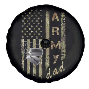 Personalized Vintage U.S. Army Dad Spare Tire Cover Custom Name Tag Proud Military Family Member Soldier Graduation TS10 Print Your Wear