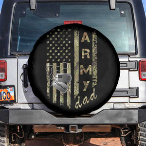 Personalized Vintage U.S. Army Dad Spare Tire Cover Custom Name Tag Proud Military Family Member Soldier Graduation TS10 No hole Black Print Your Wear