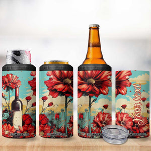 Personalized Vintage Wine 4 in 1 Can Cooler Tumbler with Classic Winery Style TS04 Print Your Wear
