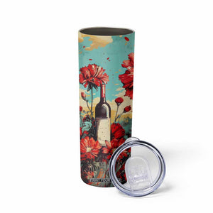 Personalized Vintage Wine Skinny Tumbler with Classic Winery Style TS04 Print Your Wear