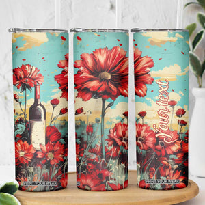 Personalized Vintage Wine Skinny Tumbler with Classic Winery Style TS04 Print Your Wear