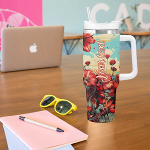Personalized Vintage Wine Tumbler With Handle with Classic Winery Style TS04 Print Your Wear