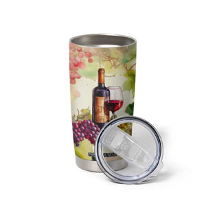 Personalized Wine Bottle and Glass Tumbler Cup with Classic Design TS04 Print Your Wear