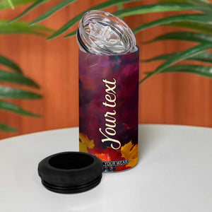 Personalized Wine Illustration 4 in 1 Can Cooler Tumbler with Artistic Detailing TS04 Print Your Wear