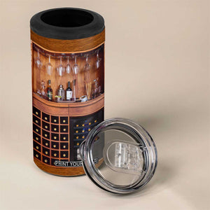 Personalized Wine Love Quote 4 in 1 Can Cooler Tumbler with Romantic Wine Theme TS04 Print Your Wear