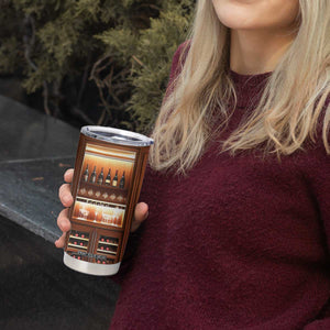 Personalized Wooden Wine Cabinet Tumbler Cup with Rustic Vintage Look TS04 Print Your Wear