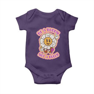 Pink Shirt Day Baby Onesie Be A Buddy Not A Bully Anti Bullying Funny Wordplay TS02 Purple Print Your Wear