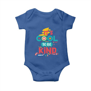 Pink Shirt Day Baby Onesie It's Cool To Be Kind Anti Bullying Choose Kindness TS02 Royal Blue Print Your Wear