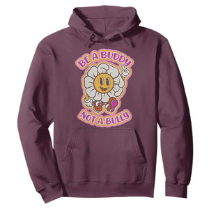 Pink Shirt Day Hoodie Be A Buddy Not A Bully Anti Bullying Funny Wordplay TS02 Maroon Print Your Wear