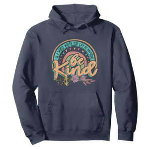 Pink Shirt Day Hoodie In A World Where You Can Be Anything Be Kind Rainbow Choose Kindness TS02 Navy Print Your Wear