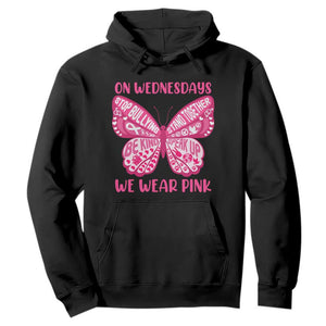 Pink Shirt Day Hoodie On Wednesdays We Wear Pink Anti Bullying Butterfly TS02 Black Print Your Wear