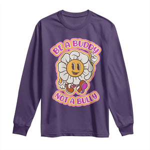 Pink Shirt Day Long Sleeve Shirt Be A Buddy Not A Bully Anti Bullying Funny Wordplay TS02 Purple Print Your Wear