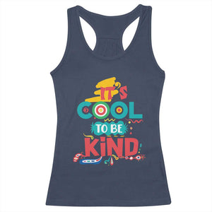 Pink Shirt Day Racerback Tank Top It's Cool To Be Kind Anti Bullying Choose Kindness TS02 Navy Print Your Wear