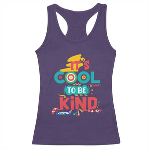 Pink Shirt Day Racerback Tank Top It's Cool To Be Kind Anti Bullying Choose Kindness TS02 Purple Print Your Wear