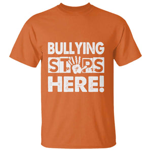 Pink Shirt Day T Shirt Bullying Stops Here Stand Up To Bullies TS02 Orange Print Your Wear