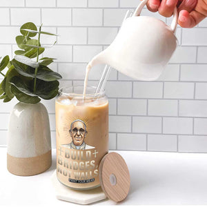 Pope Francis Inspirational Glass Can Build Bridges Not Walls TS02 Print Your Wear