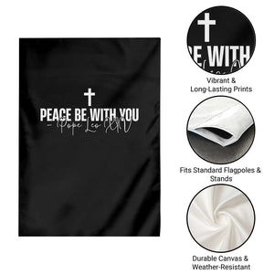 Pope Leo XIV Garden Flag Peace Be With You All Catholic Church Subtle Cross TS10 Print Your Wear