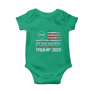 Pro Trump 2028 Baby Onesie America US Flag Retro Vintage TS10 Irish Green Print Your Wear