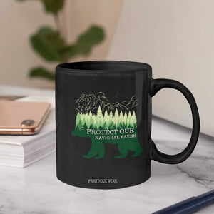 Protect Our Parks National Park Coffee Mug Bear Hiking Nature TS02 Print Your Wear