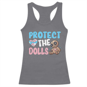 Protect The Dolls Racerback Tank Top Transgender Trans Pride TS10 Charcoal Print Your Wear