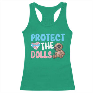 Protect The Dolls Racerback Tank Top Transgender Trans Pride TS10 Irish Green Print Your Wear