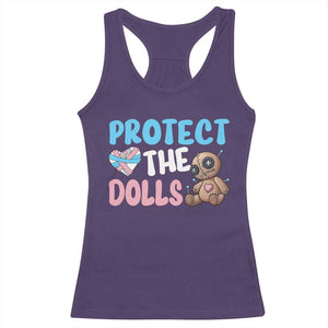 Protect The Dolls Racerback Tank Top Transgender Trans Pride TS10 Purple Print Your Wear