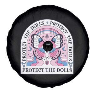 Protect The Dolls Spare Tire Cover Trans Women Pride Month Butterfly TS11 Print Your Wear