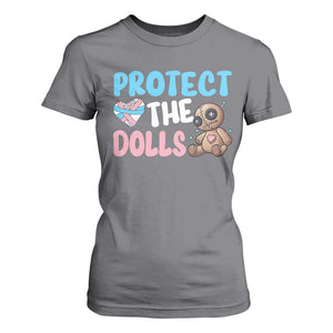 Protect The Dolls T Shirt For Women Transgender Trans Pride TS10 Charcoal Print Your Wear