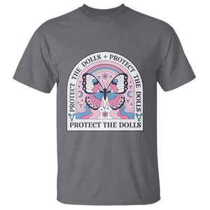 Protect The Dolls T Shirt Trans Women Pride Month Butterfly TS11 Charcoal Print Your Wear
