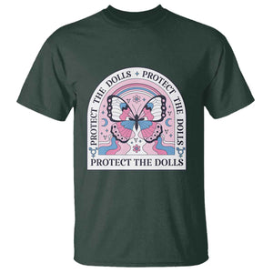 Protect The Dolls T Shirt Trans Women Pride Month Butterfly TS11 Dark Forest Green Print Your Wear
