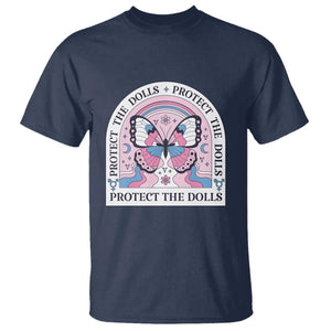 Protect The Dolls T Shirt Trans Women Pride Month Butterfly TS11 Navy Print Your Wear