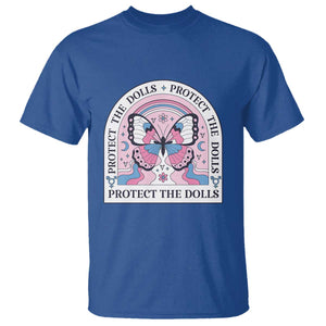 Protect The Dolls T Shirt Trans Women Pride Month Butterfly TS11 Royal Blue Print Your Wear