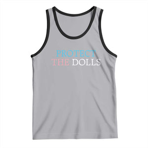 Protect The Dolls Tank Top Trans Women Pride Month TS11 Athletic Heather Black Print Your Wear