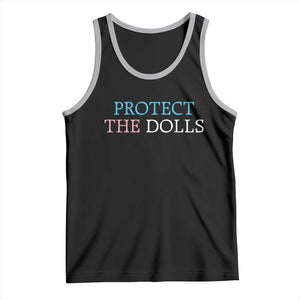 Protect The Dolls Tank Top Trans Women Pride Month TS11 Black Athletic Heather Print Your Wear