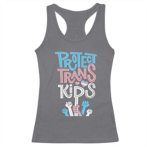 Protect Trans Kids Racerback Tank Top Transgender Pride Social Justice TS10 Charcoal Print Your Wear