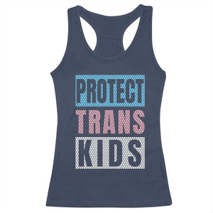 Protect Trans Kids Racerback Tank Top Transgender Pride Trans Rights Social Justice TS10 Navy Print Your Wear