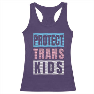 Protect Trans Kids Racerback Tank Top Transgender Pride Trans Rights Social Justice TS10 Purple Print Your Wear