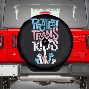 Protect Trans Kids Spare Tire Cover Transgender Pride Social Justice TS10 Black Print Your Wear