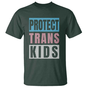 Protect Trans Kids T Shirt Transgender Pride Trans Rights Social Justice TS10 Dark Forest Green Print Your Wear
