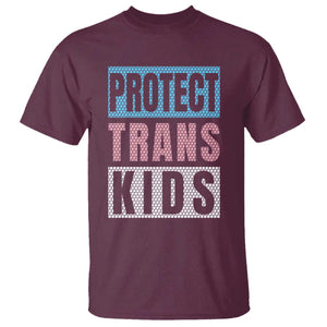 Protect Trans Kids T Shirt Transgender Pride Trans Rights Social Justice TS10 Maroon Print Your Wear
