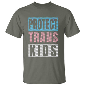 Protect Trans Kids T Shirt Transgender Pride Trans Rights Social Justice TS10 Military Green Print Your Wear