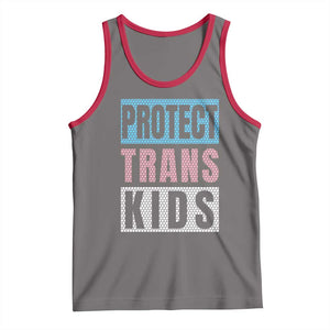 Protect Trans Kids Tank Top Transgender Pride Trans Rights Social Justice TS10 Deep Heather Red Print Your Wear