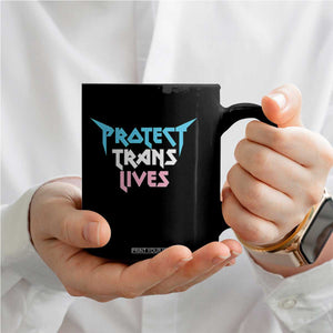 Protect Trans Lives Coffee Mug Heavy Metal TS10 Print Your Wear