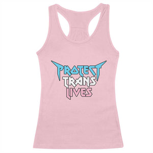 Protect Trans Lives Racerback Tank Top Heavy Metal TS10 Light Pink Print Your Wear